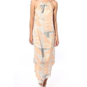 Mara Hoffman easy midi dress loom peach